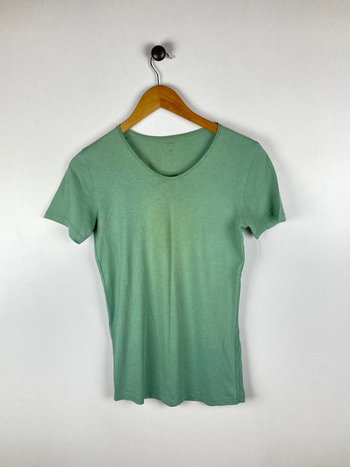 Kiabi Basic | Soft Slate Green | V-Neck Tee