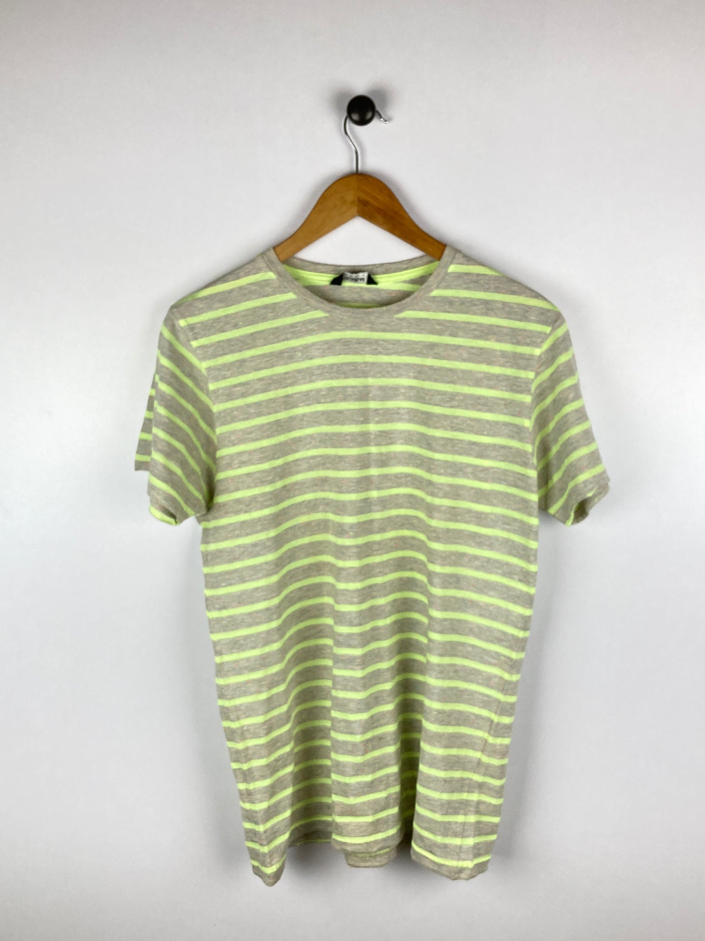 PULL&BEAR Printed Green Grey |Cotton | Crew Neck-Tees-Athletic Corner