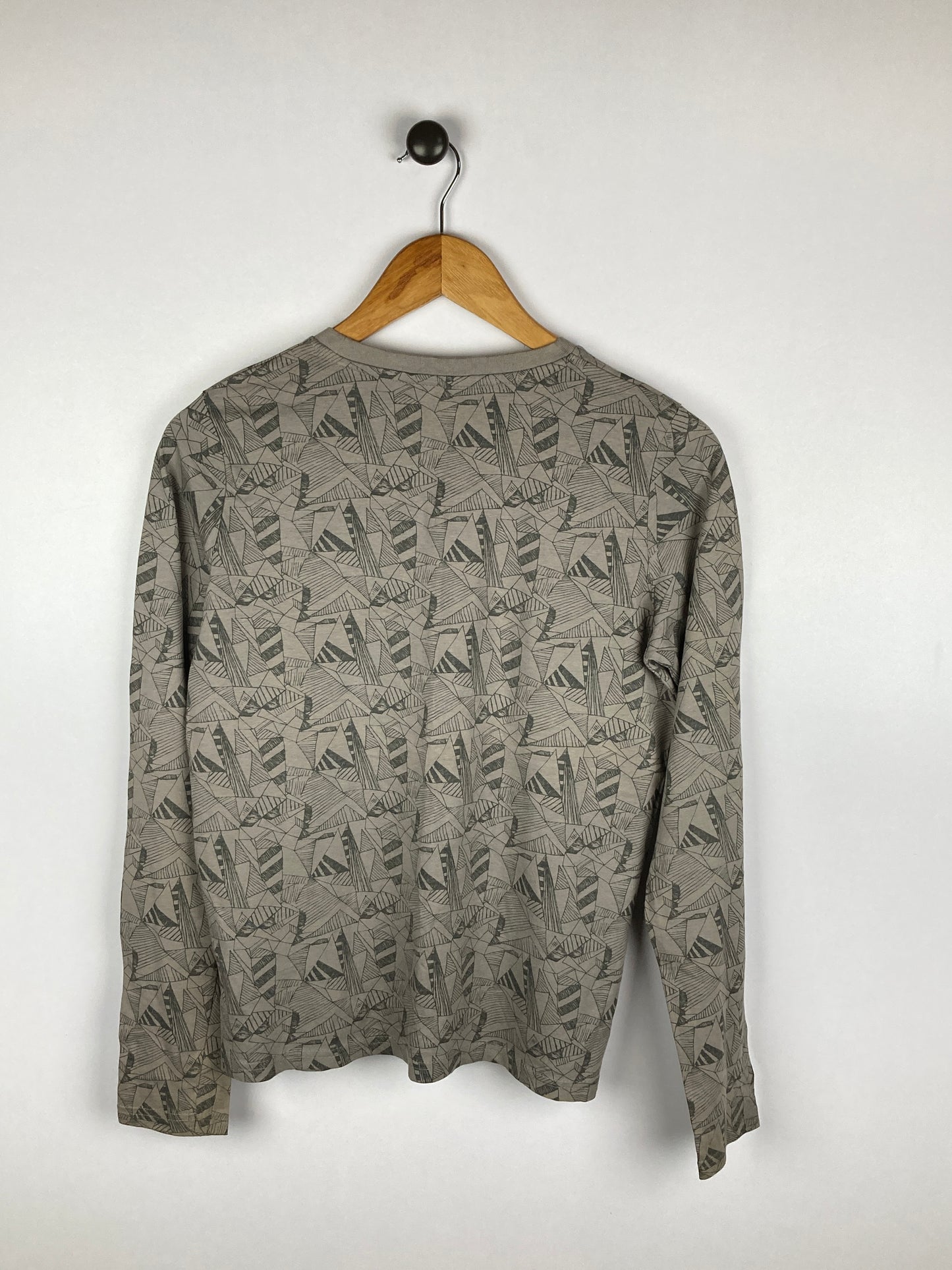 Peppertsl Printed Grey |Cotton| Crew Neck-Tees-Athletic Corner
