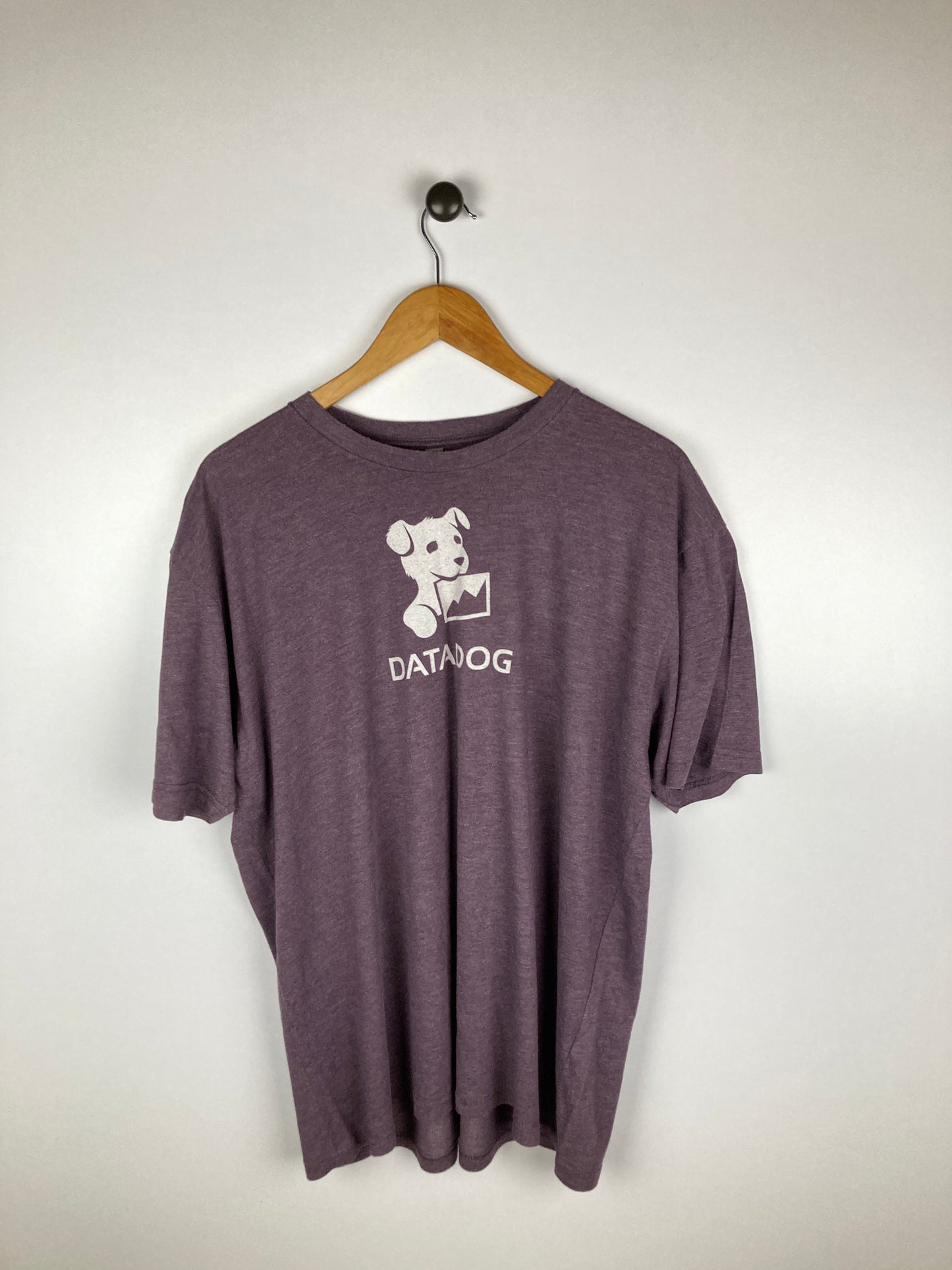 Next Level Printed Purple |Cotton| Crew Neck-Tees-Athletic Corner