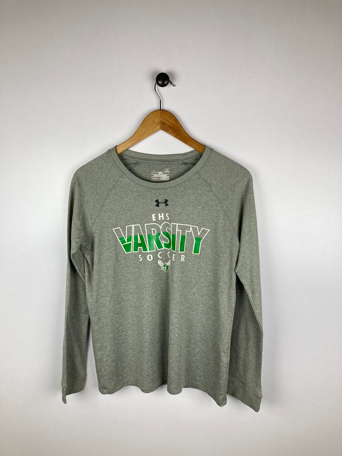 Under Armour Printed Grey |Heatgear| Crew Neck
