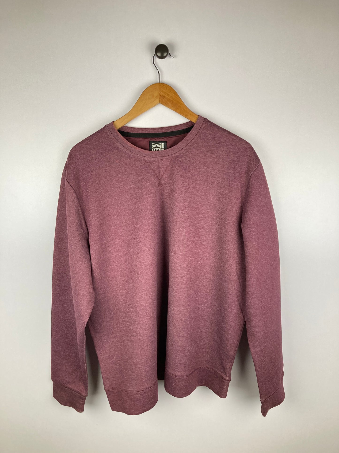 32 Degrees Heat Sweatshirt Maroon |Polyester|Crew Neck-Tees-Athletic Corner