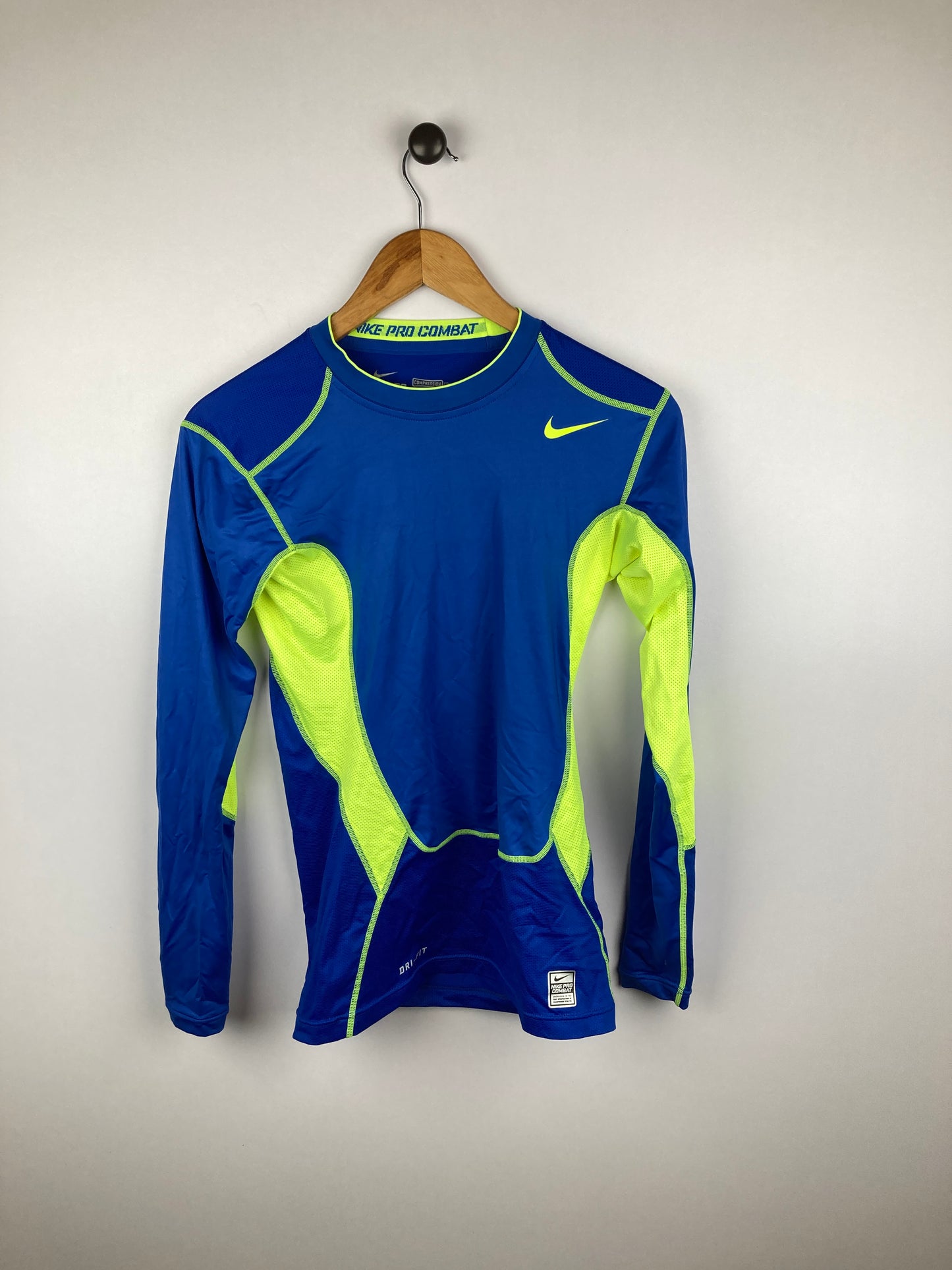 Nike Pro Combat Blue|Dri-Fit|Crew Neck-Dri-fit-Athletic Corner
