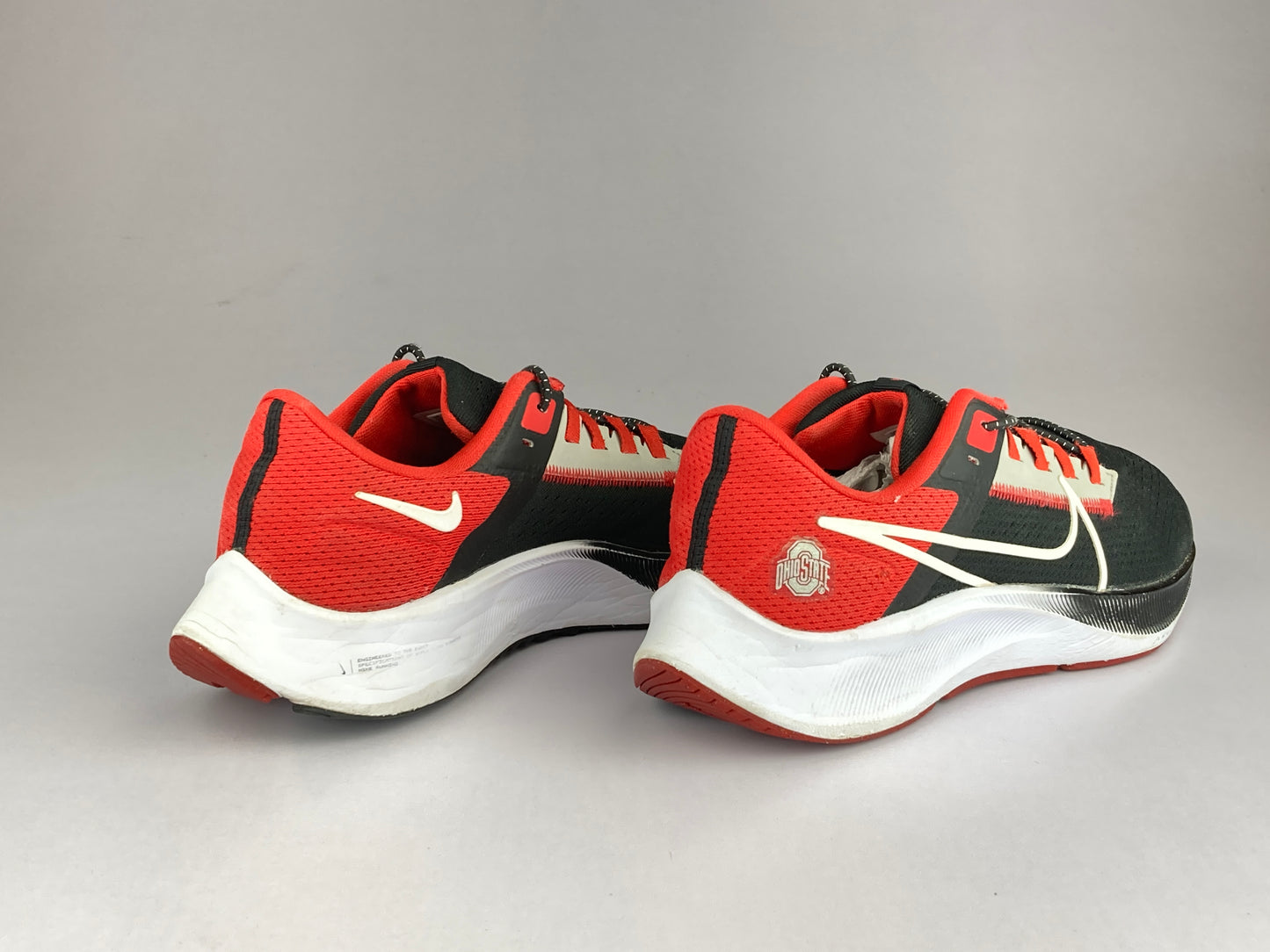 Nike Air Zoom Pegasus 38 Ohio State 'University Red/White/Black/Dark Smoke Grey' DJ0837-001-Running-Athletic Corner