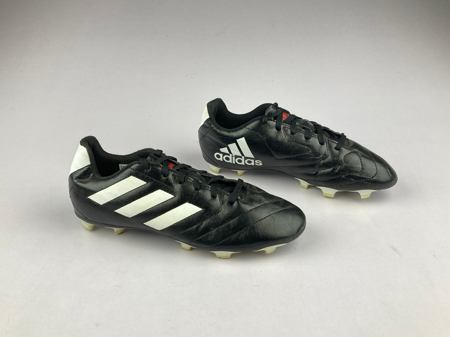 adidas Goletto VII Firm Ground Cleats K 'Black White' EE4485-Football-Athletic Corner