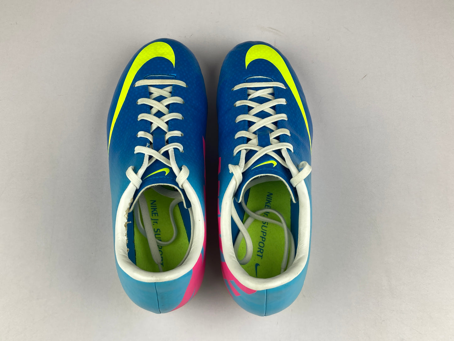 Nike Mercurial IV FG Junior ' Blue/Volt' 553631-474-Footwear-Athletic Corner