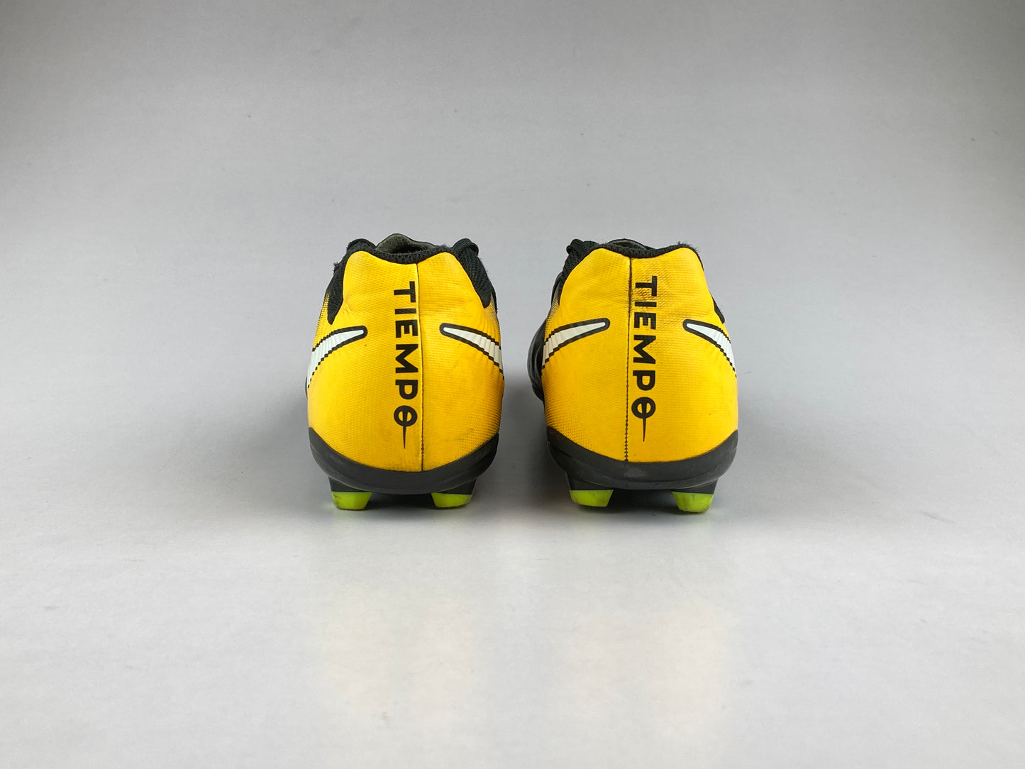 Nike JR Tiempo Ligera IV FG 'Black/Yellow' 897725-008-Footwear-Athletic Corner