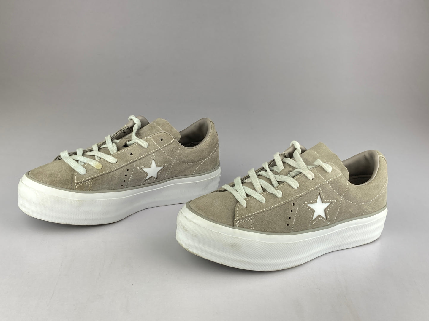 Converse Wmns One Star Platform Suede 'Grey White' 563870c-Sneakers-Athletic Corner