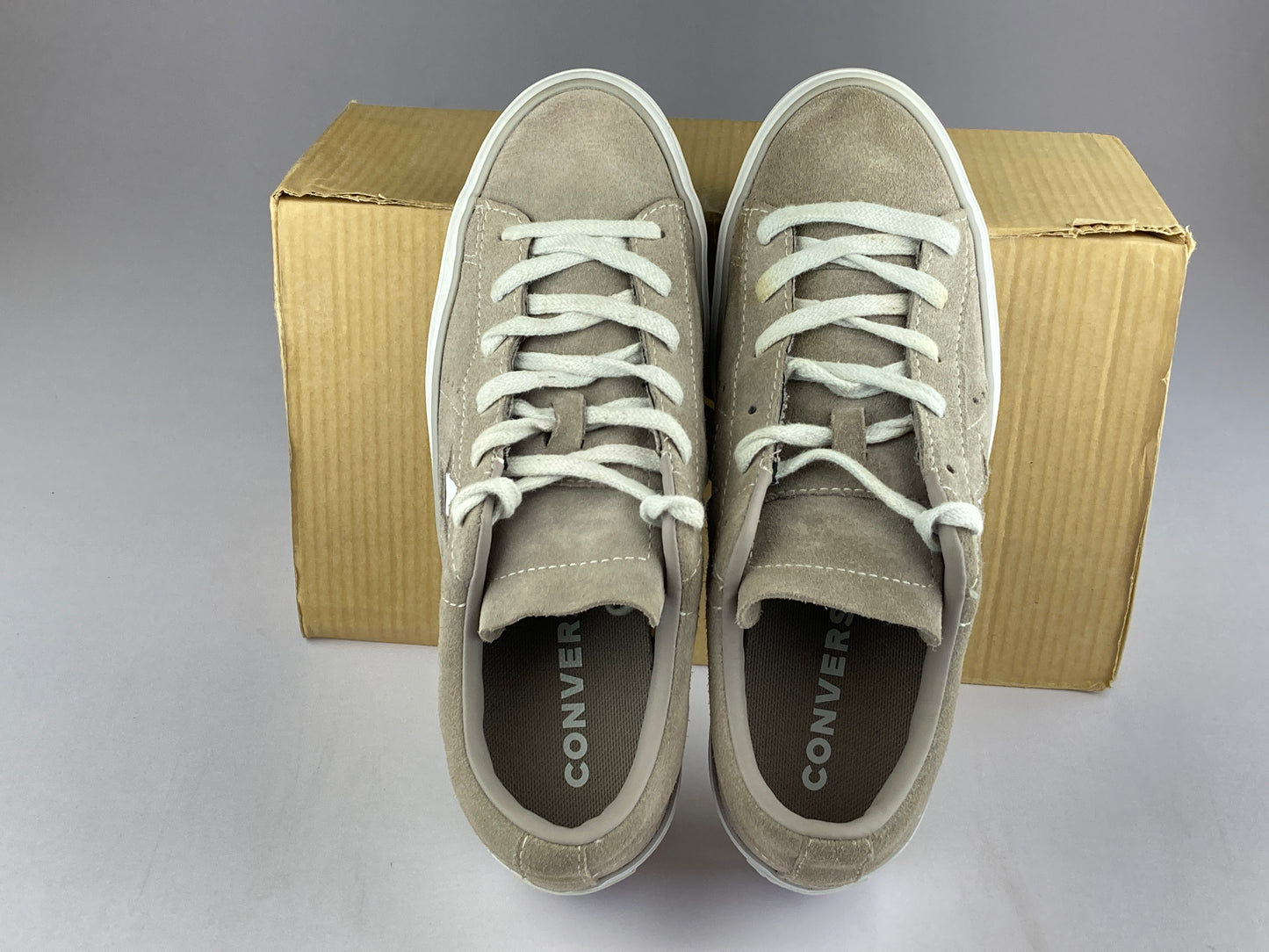 Converse Wmns One Star Platform Suede 'Grey White' 563870c-Sneakers-Athletic Corner