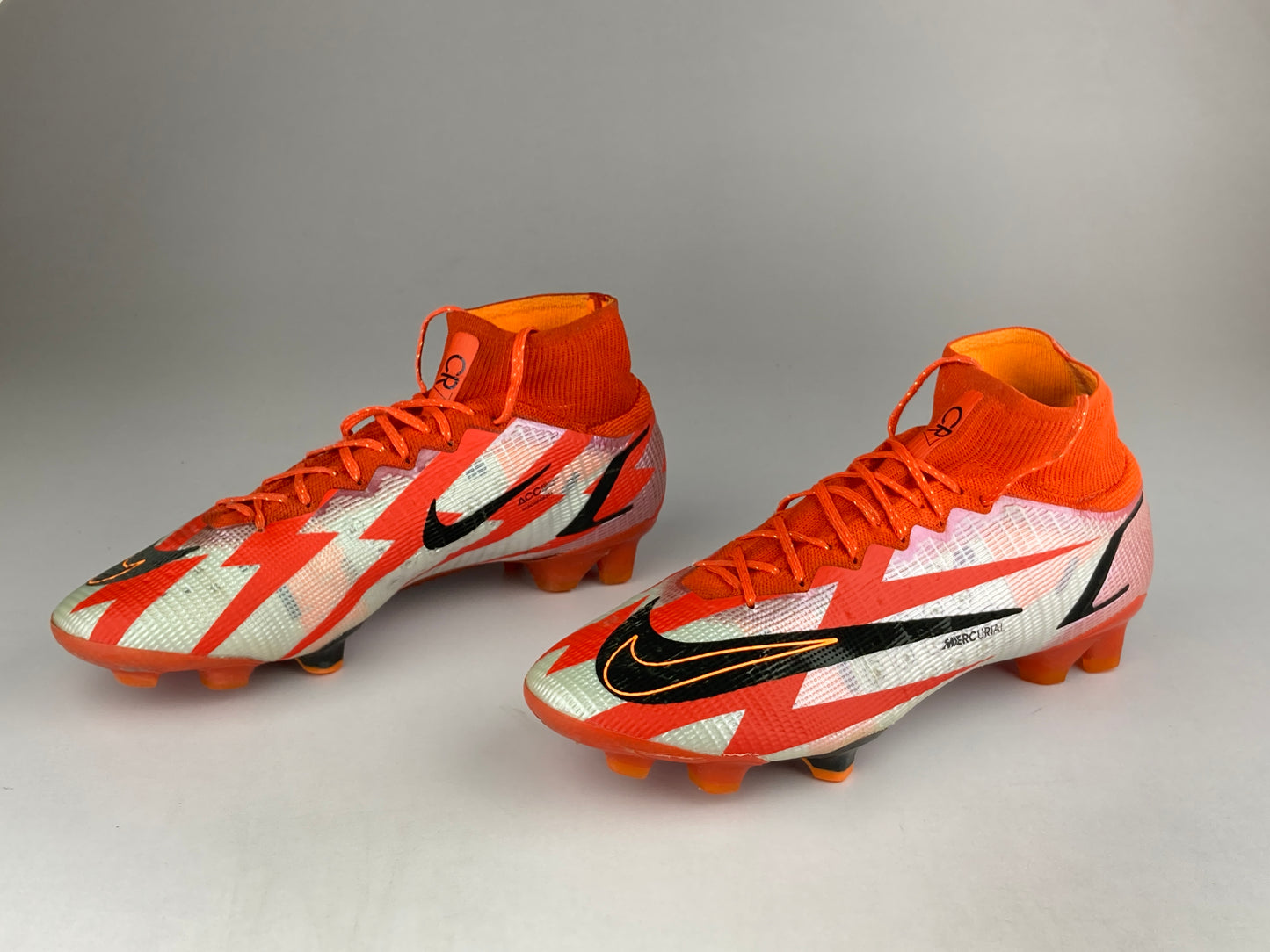 Nike Mercurial Superfly 8 Elite FG CR7 Spark Positivity 'Chile Red/Black/White/Total Orange' DB2858-600-Football-Athletic Corner