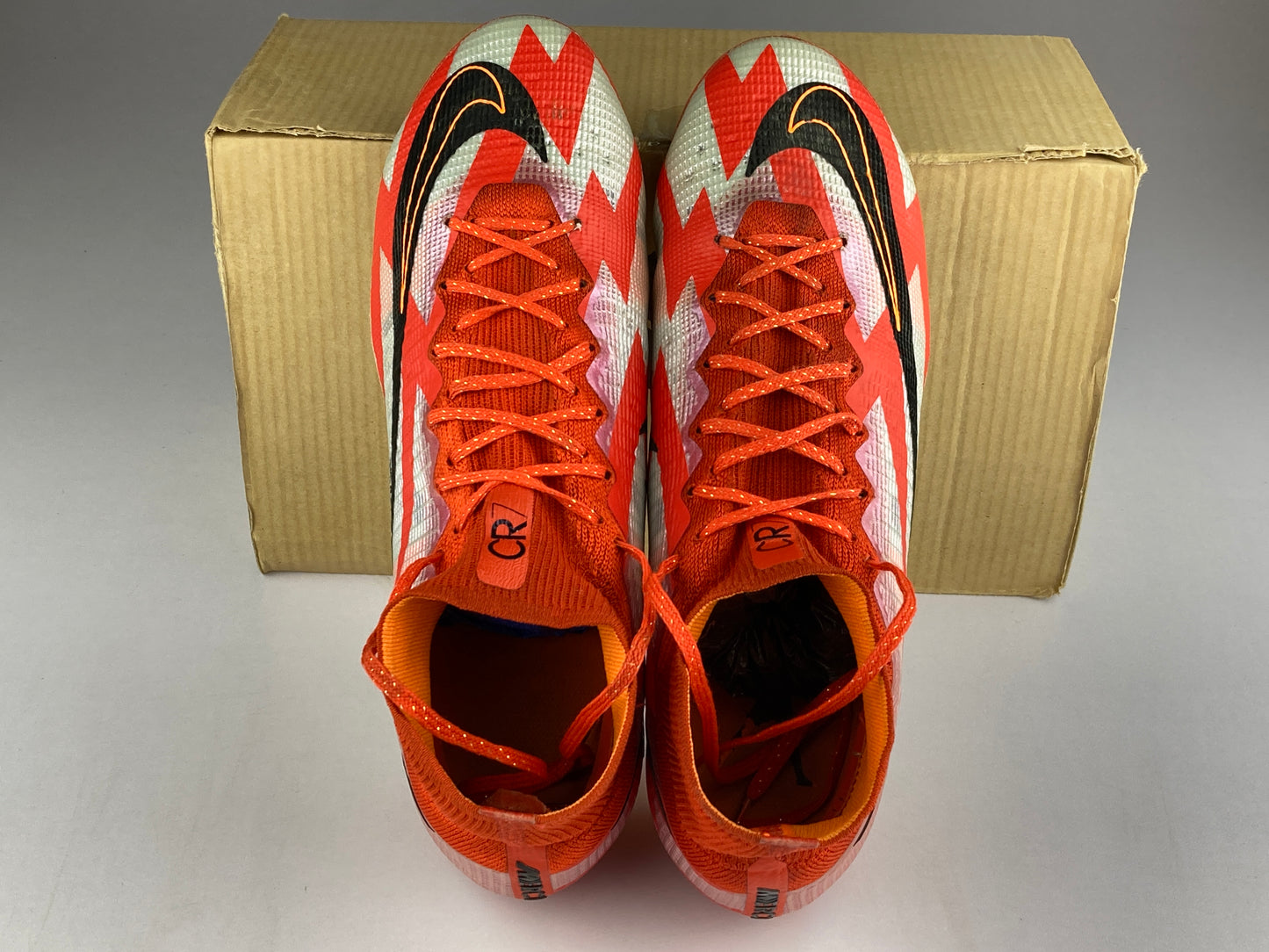 Nike Mercurial Superfly 8 Elite FG CR7 Spark Positivity 'Chile Red/Black/White/Total Orange' DB2858-600-Football-Athletic Corner