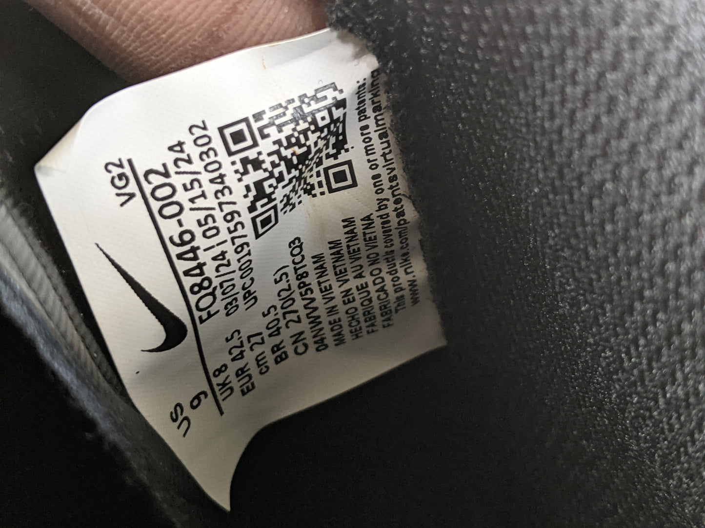 Nike Mercurial Vapor 16 Club TF Shadow - Black/Deep Jungle (Brand New)