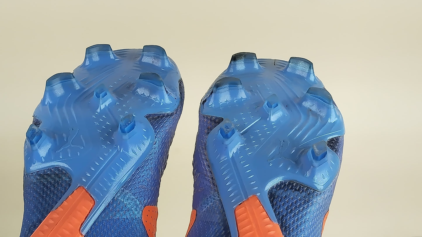 PUMA Future Ultimate FG/AG Supercharge - Blue Glimmer/PUMA White/Ultra Orange