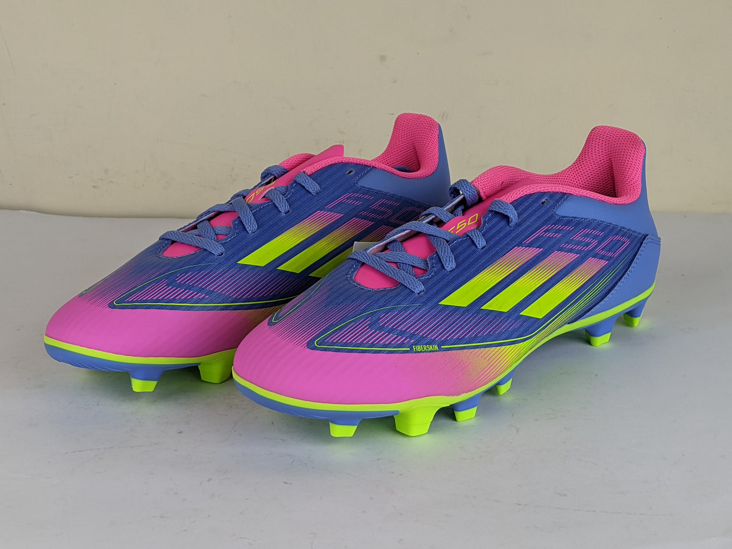 adidas F50 Club FxG Celestial Victory - Blue Fusion/Lucid Lemon/Lucid Pink (Brand New)