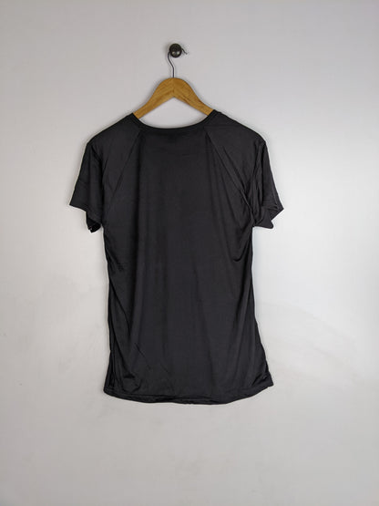 Domyos Breathable Essential Fitness Crew Neck T-shirt Black