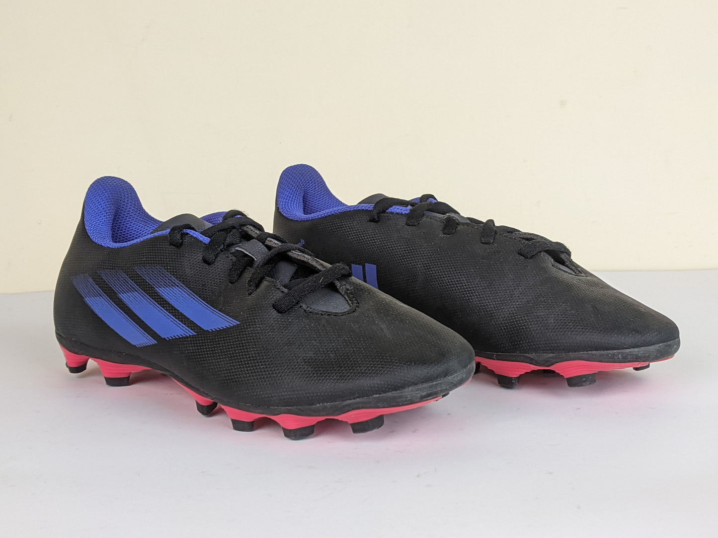 adidas X Speedflow .4 FG Edge of Darkness - Core Black/Sonic Ink/Solar Yellow Kids