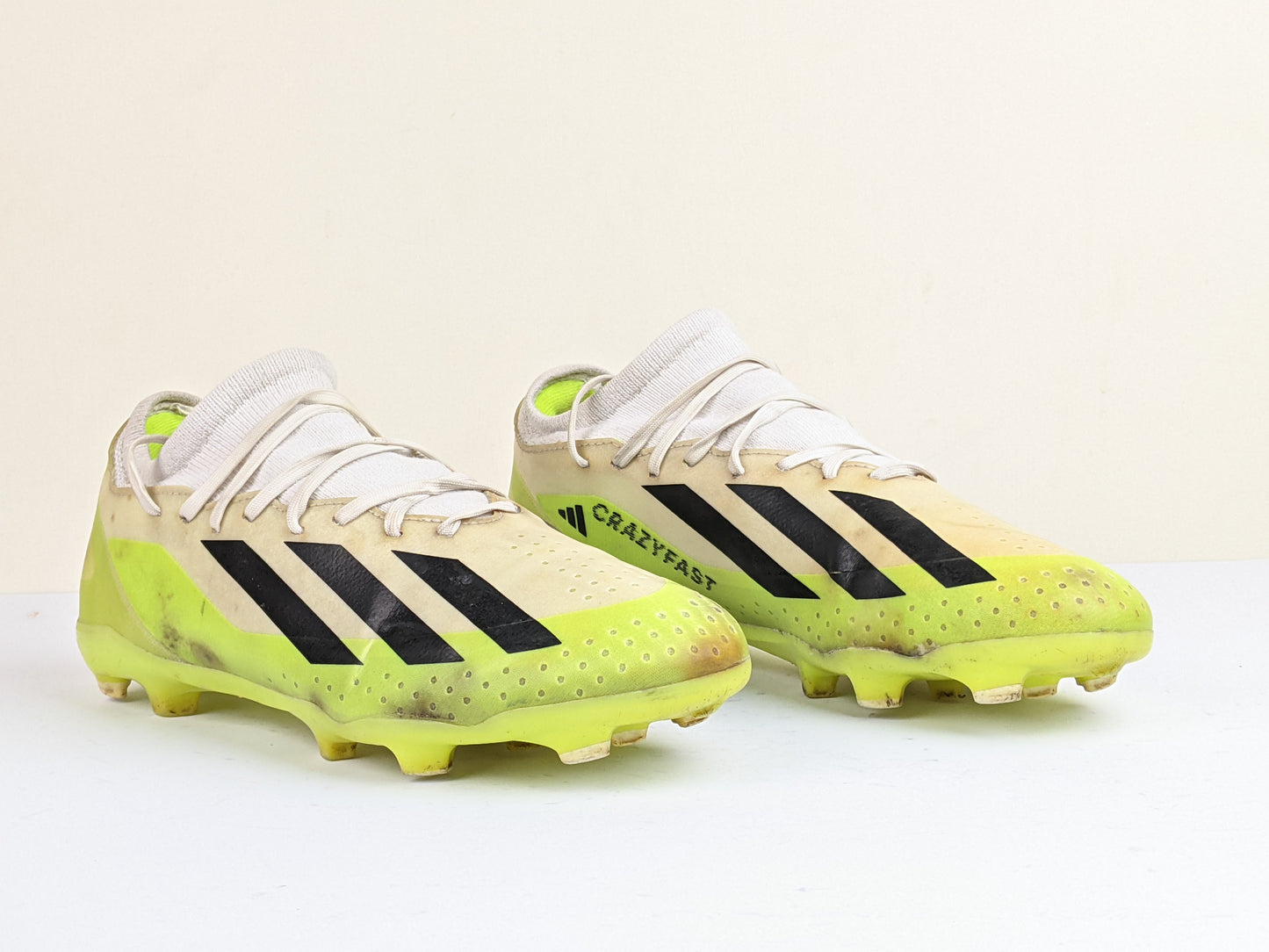 adidas X Crazyfast .3 FG Crazyrush - Footwear White/Core Black/Lucid Lemon