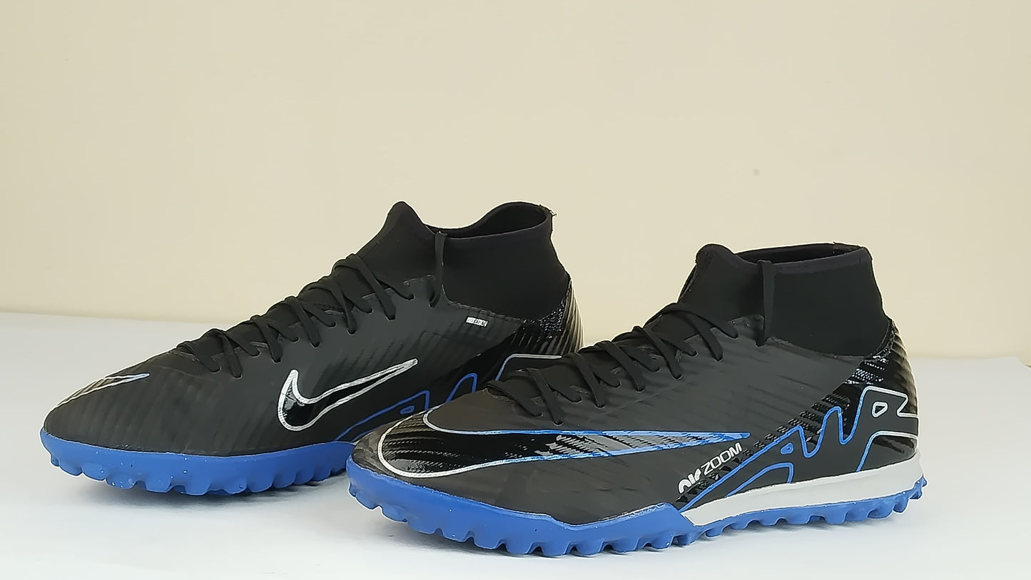 Nike Air Zoom Mercurial Superfly 9 Academy TF Shadow - Black/Chrome/Hyper Royal