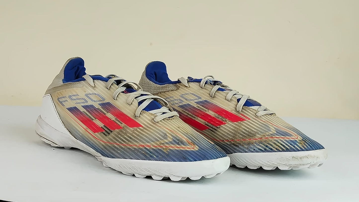 adidas F50 League TF Advancement - Footwear White/Solar Red/Lucid Blue