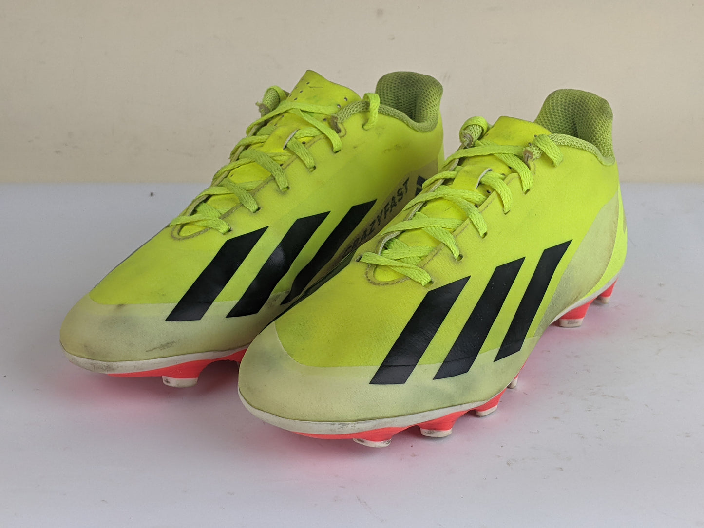 adidas X Crazyfast Club FxG Solar Energy - Solar Yellow/Core Black/Footwear White