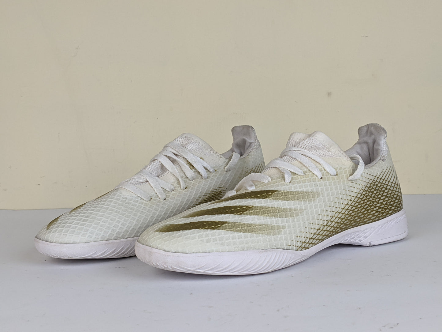 adidas X Ghosted .3 IN Inflight - Footwear White/Metallic Gold Kids