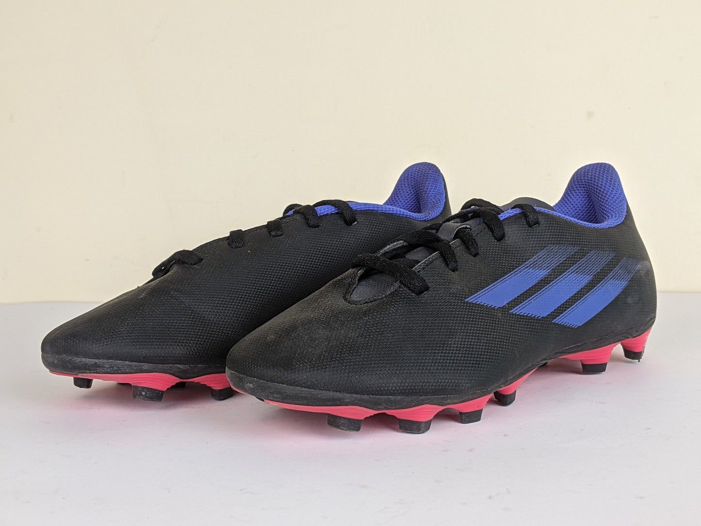 adidas X Speedflow .4 FG Edge of Darkness - Core Black/Sonic Ink/Solar Yellow Kids