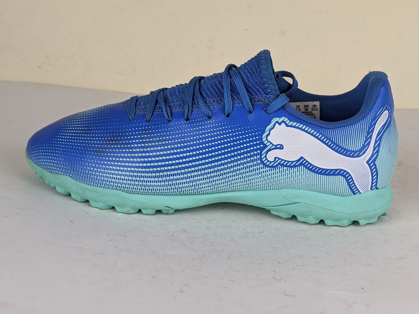 Puma FUTURE 7 PLAY TT Jr Hyperlink Blue-Mint-PUMA White