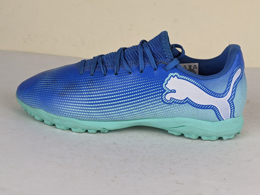 Puma FUTURE 7 PLAY TT Jr Hyperlink Blue-Mint-PUMA White