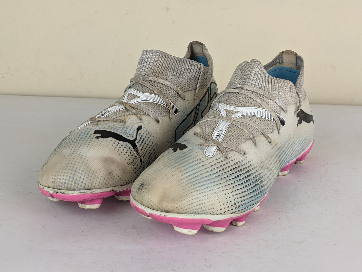 PUMA Future 7 Match FG/AG Phenomenal - White/Black/Poison Pink Kids