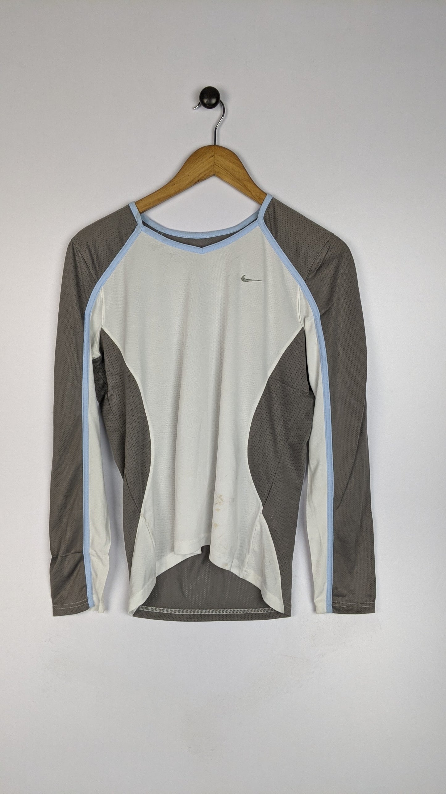 Nike Crew Neck White Brown
