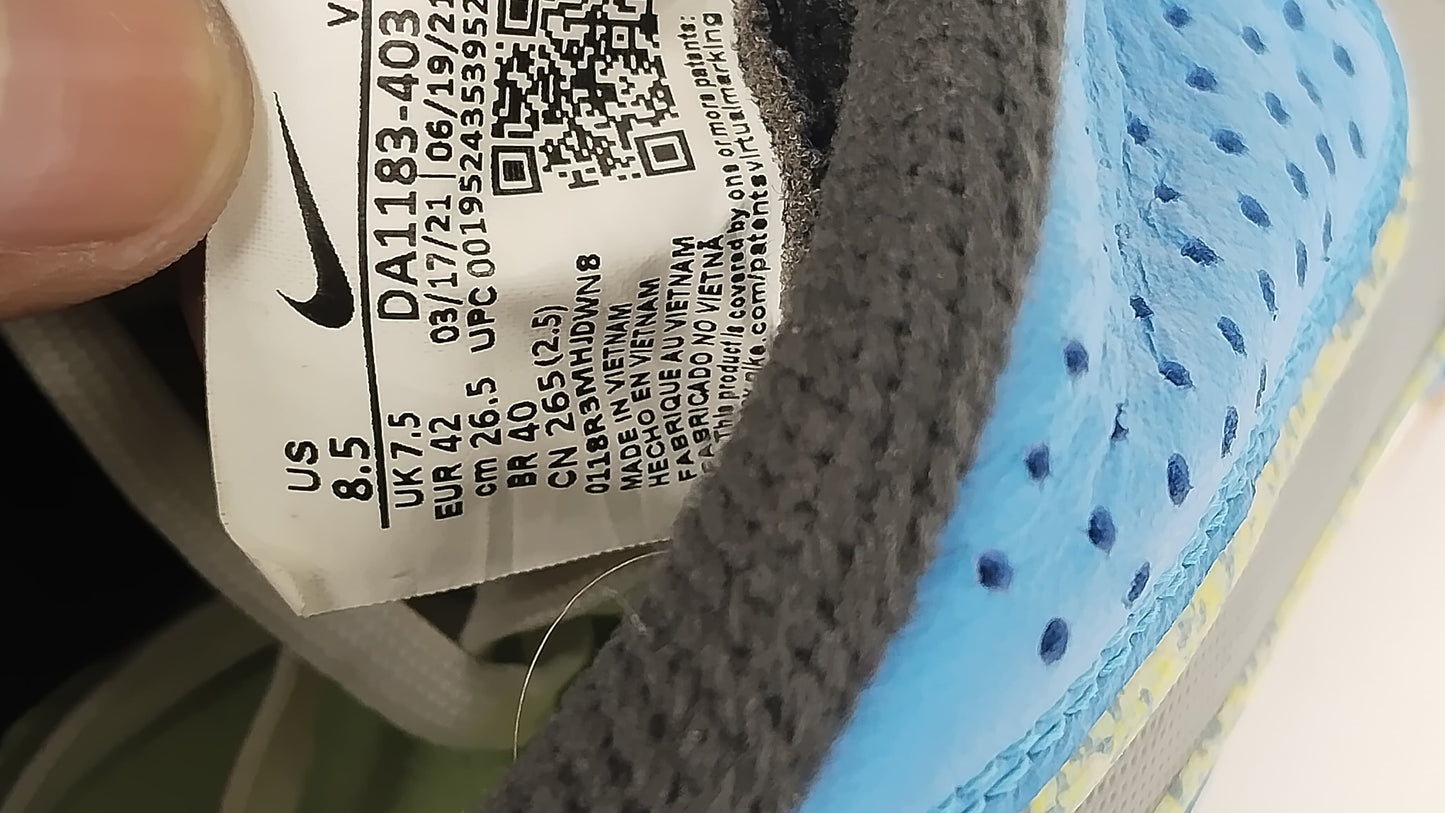 Nike Tiempo React Legend 9 Pro IC - Photo Blue/Neon Yellow/Black
