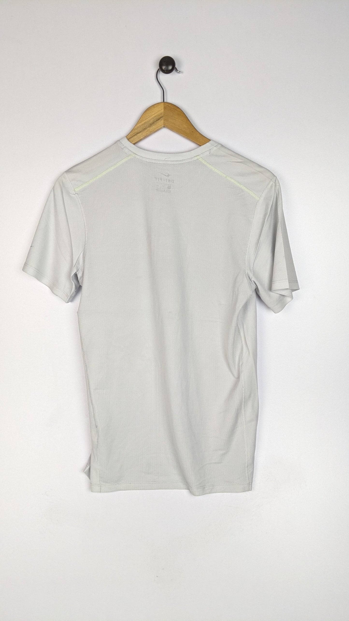 Nike Crew Neck Yellow Logo Grey