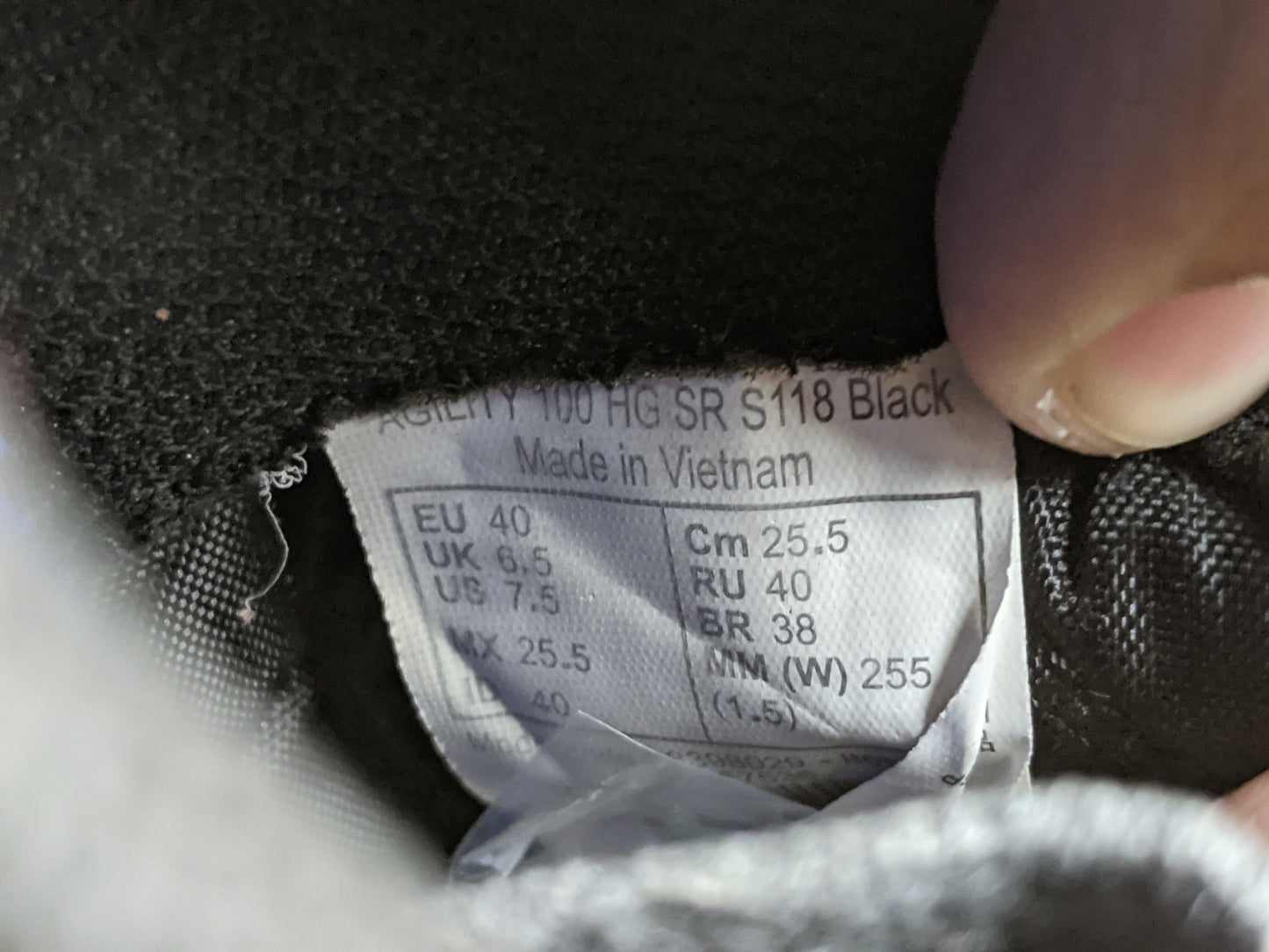 Kipsta Agility 100 HG TF 'Black/White