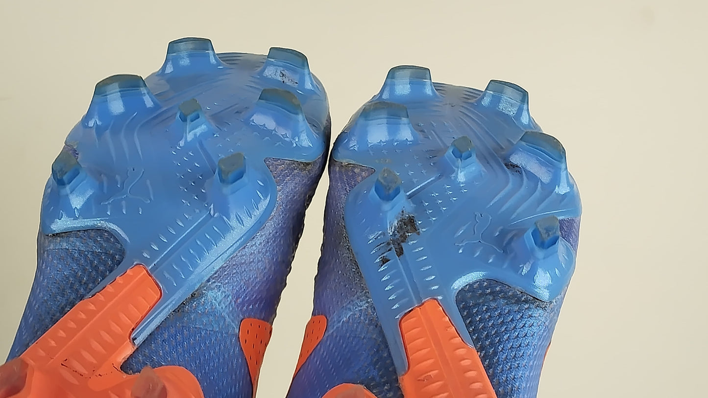 PUMA Future Ultimate FG/AG Supercharge - Blue Glimmer/PUMA White/Ultra Orange