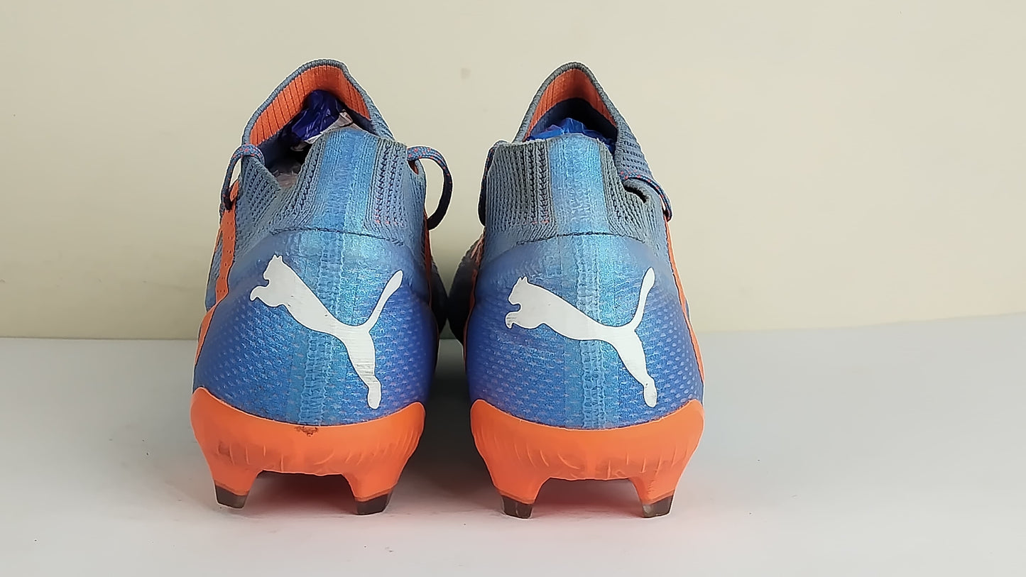 PUMA Future Ultimate FG/AG Supercharge - Blue Glimmer/PUMA White/Ultra Orange