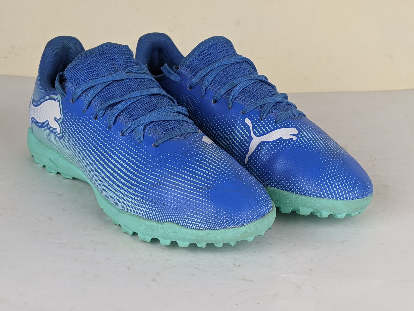 Puma FUTURE 7 PLAY TT Jr Hyperlink Blue-Mint-PUMA White
