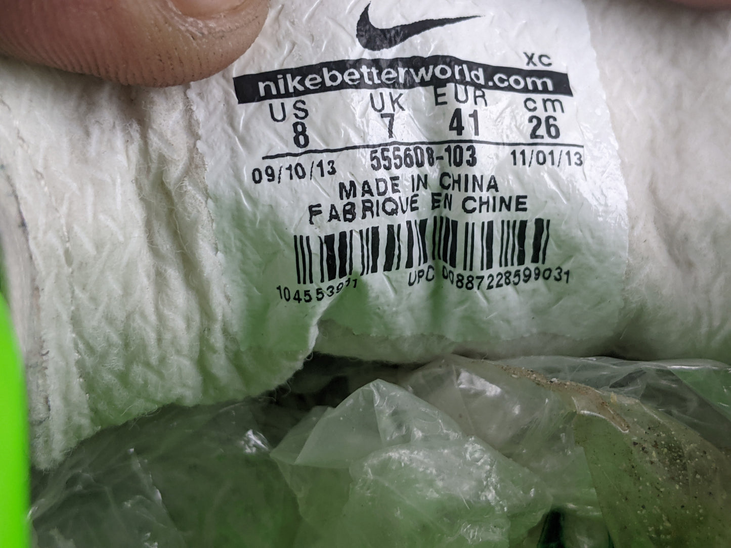Nike Mercurial Victory IV AG White/Black/Electric Green