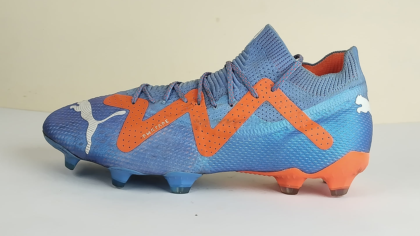 PUMA Future Ultimate FG/AG Supercharge - Blue Glimmer/PUMA White/Ultra Orange