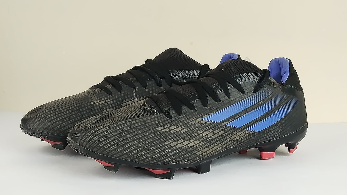 adidas X Speedflow .3 FG Edge of Darkness - Core Black/Sonic Ink/Solar Yellow