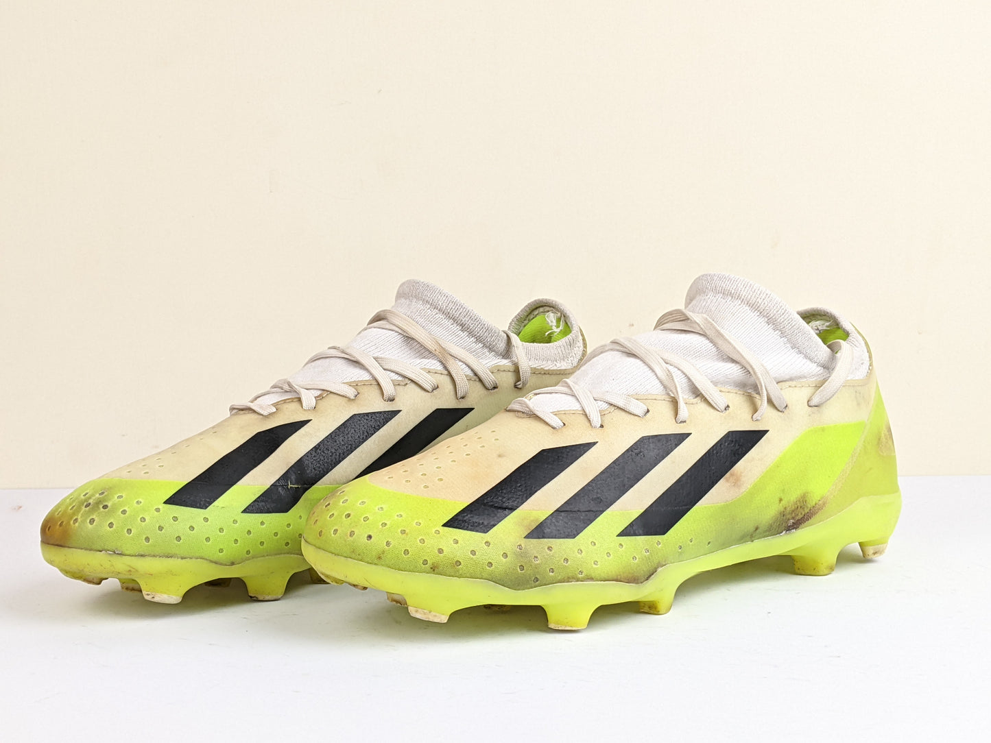 adidas X Crazyfast .3 FG Crazyrush - Footwear White/Core Black/Lucid Lemon
