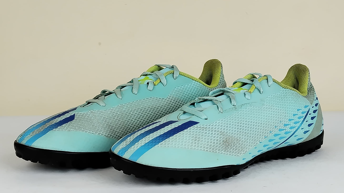 adidas X Speedportal .4 TF Al Rihla - Clear Aqua/Power Blue/Solar Yellow