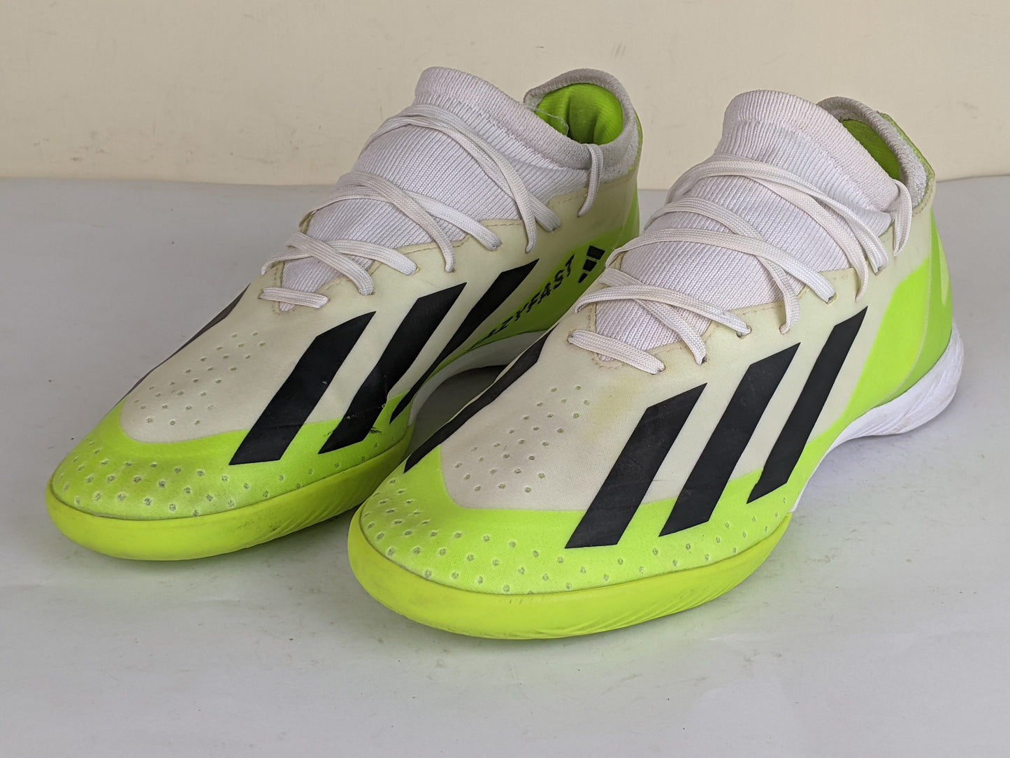 adidas X Crazyfast .3 IN Crazyrush - Footwear White/Core Black/Lucid Lemon
