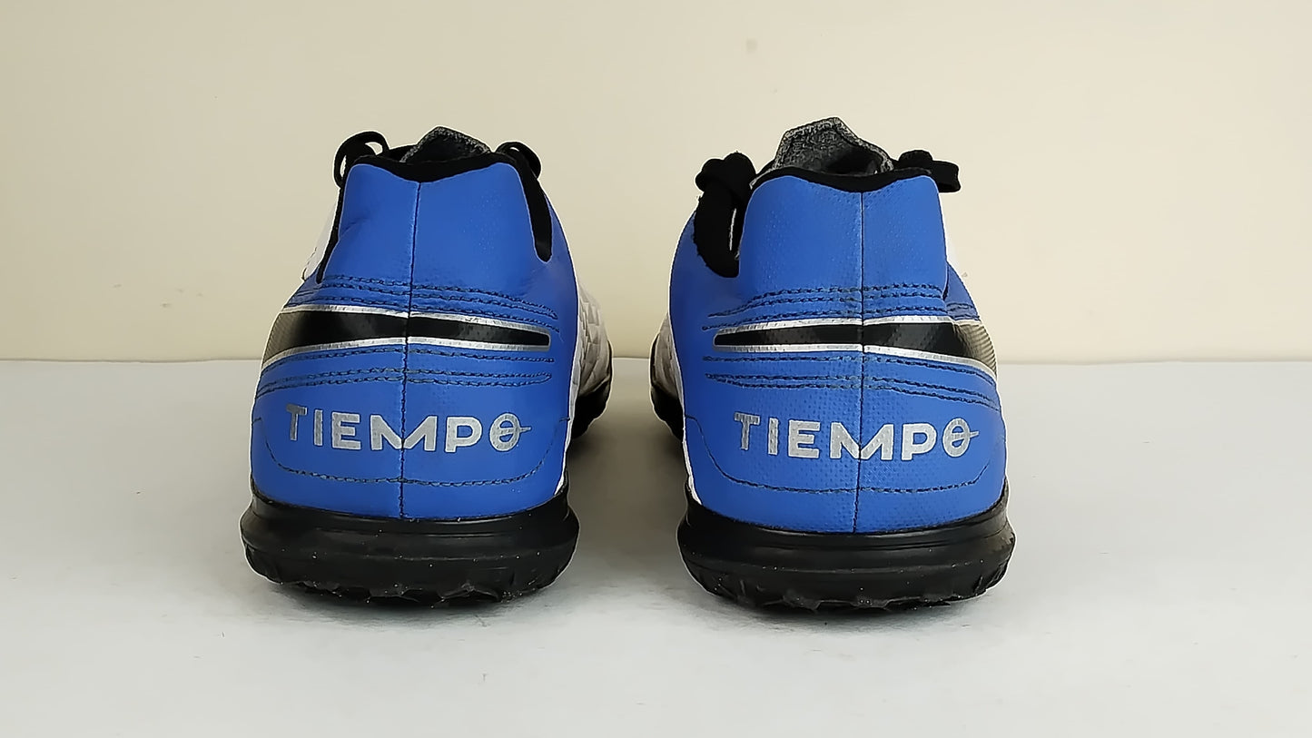 Nike Tiempo Legend 8 Club TF Daybreak - White/Black/Hyper Royal/Metallic Silver