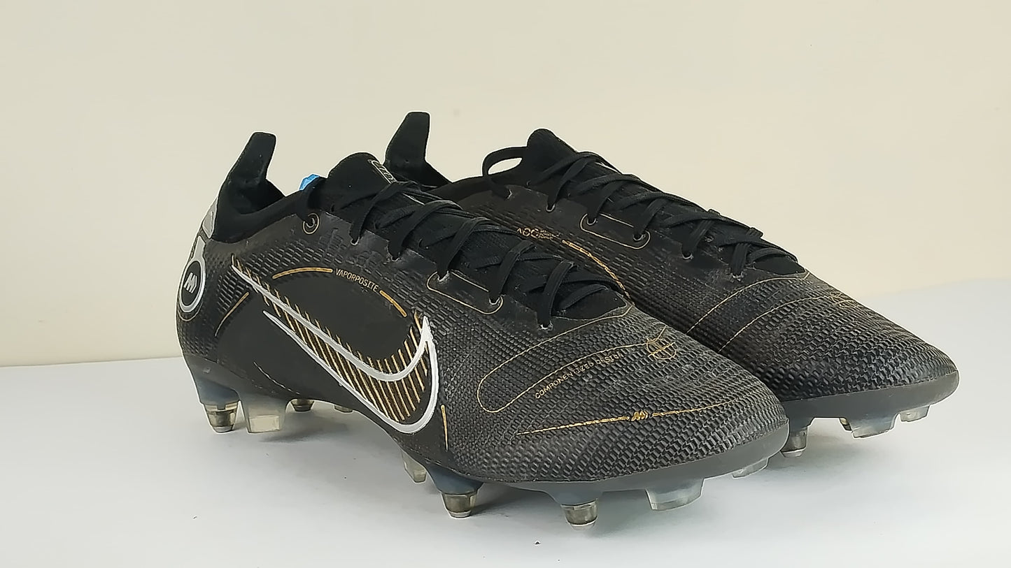 Nike Mercurial Vapor 14 Elite SG-PRO Anti-Clog Shadow - Black/Metallic Gold/Metallic Silver