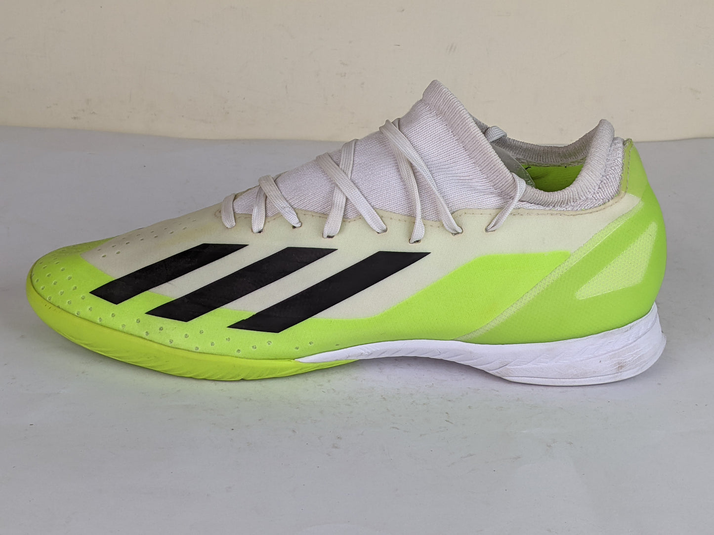 adidas X Crazyfast .3 IN Crazyrush - Footwear White/Core Black/Lucid Lemon