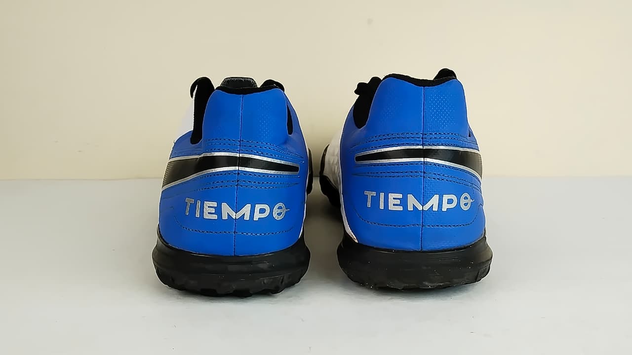 Nike Tiempo Legend 8 Club TF Daybreak - White/Black/Hyper Royal/Metallic Silver