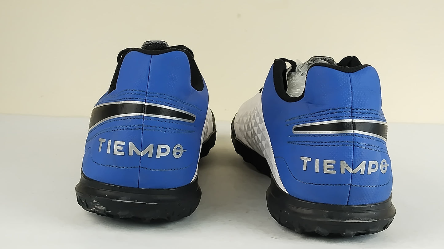 Nike Tiempo Legend 8 Club TF Daybreak - White/Black/Hyper Royal/Metallic Silver