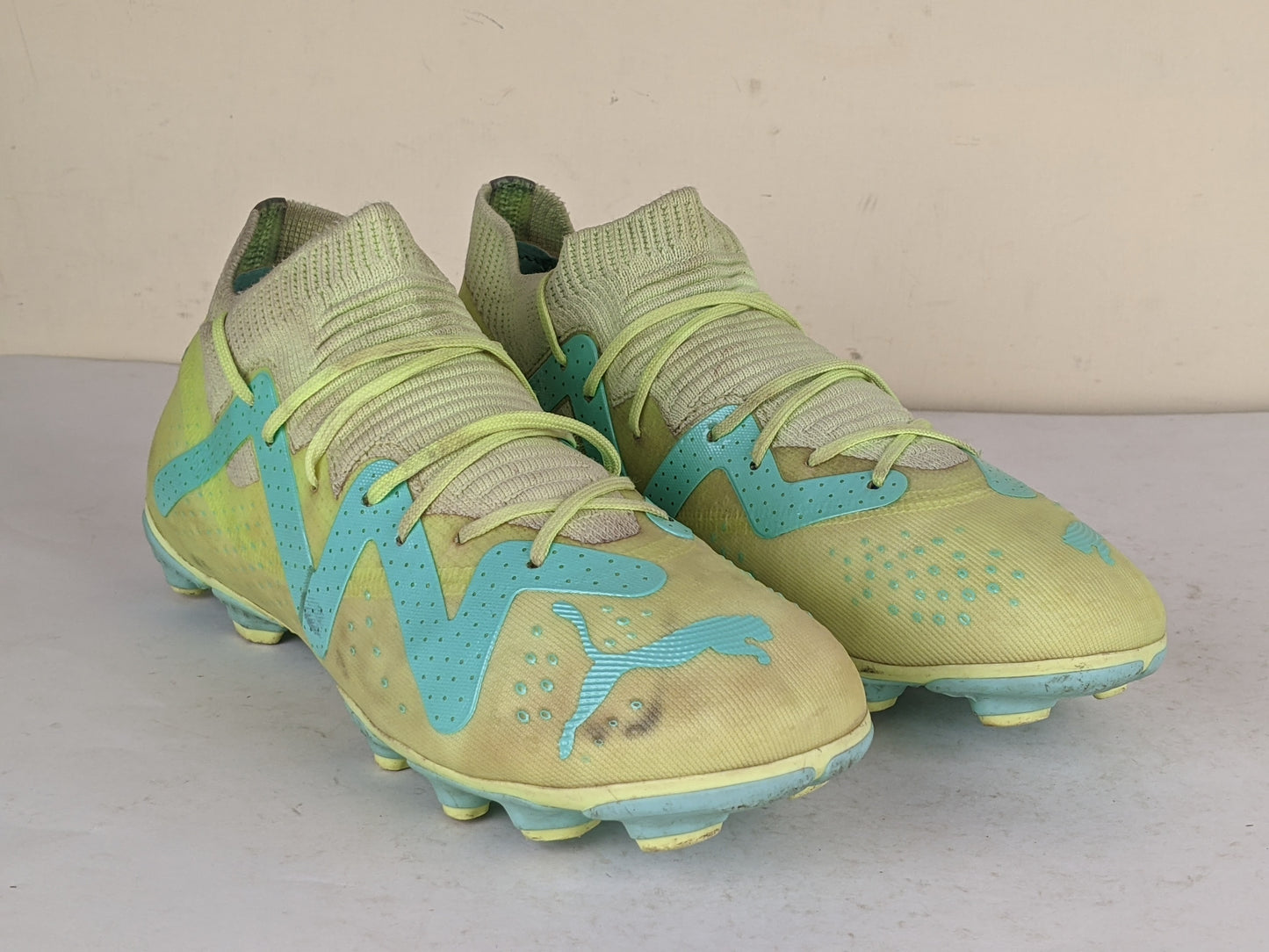 PUMA Future Match FG/AG Pursuit - Fast Yellow/PUMA Black/Electric Peppermint Kids