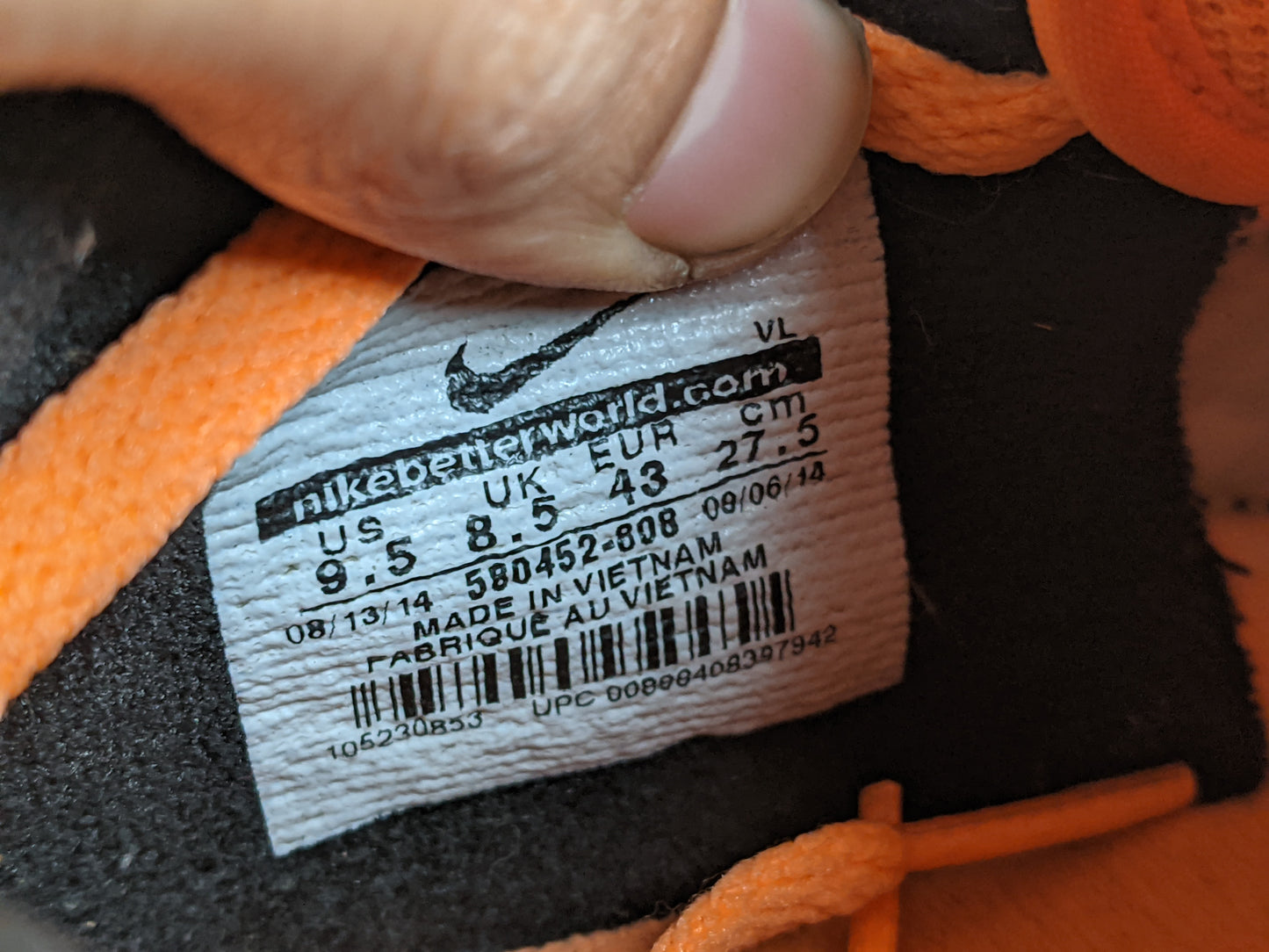 Nike Davinho Atomic Orange/Black/Total Orange/White