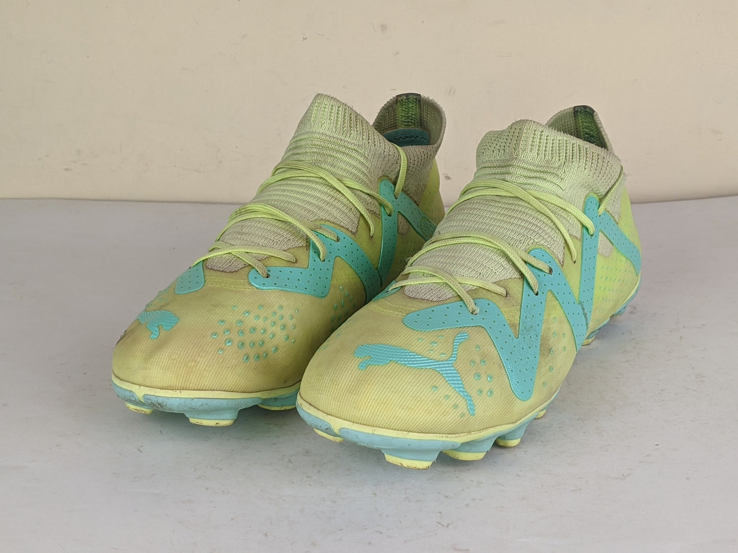 PUMA Future Match FG/AG Pursuit - Fast Yellow/PUMA Black/Electric Peppermint Kids